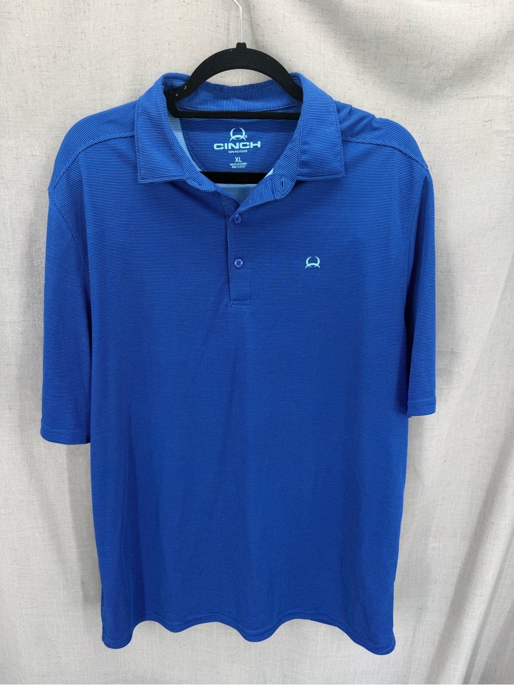 Cinch Men's Arenaflex Short Sleeve Polo Shirt in Royal Blue XL